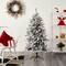 5ft. Unlit Flocked Livingston Fir Artificial Christmas Tree with Pine Cones